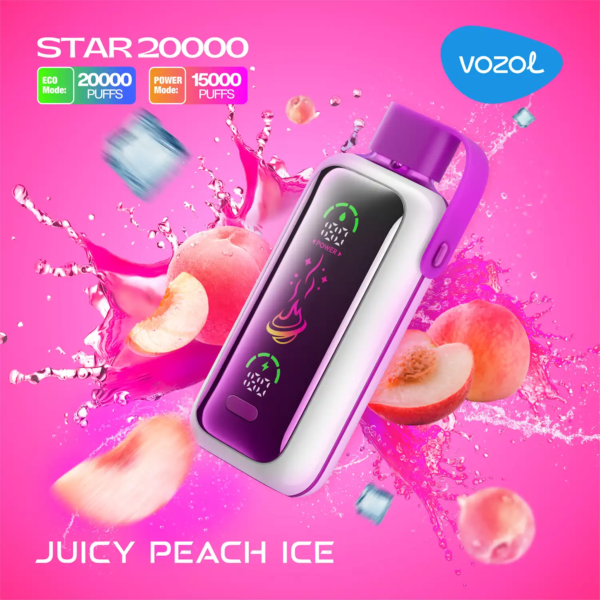 Vozol Vape Star 20000 - Juicy Peach Ice