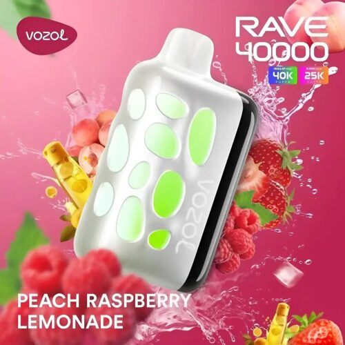 Vozol-Rave-40000-Peach-Raspberry-Lemonade.jpg Vozol Rave 40k - Peach Raspberry Lemonade